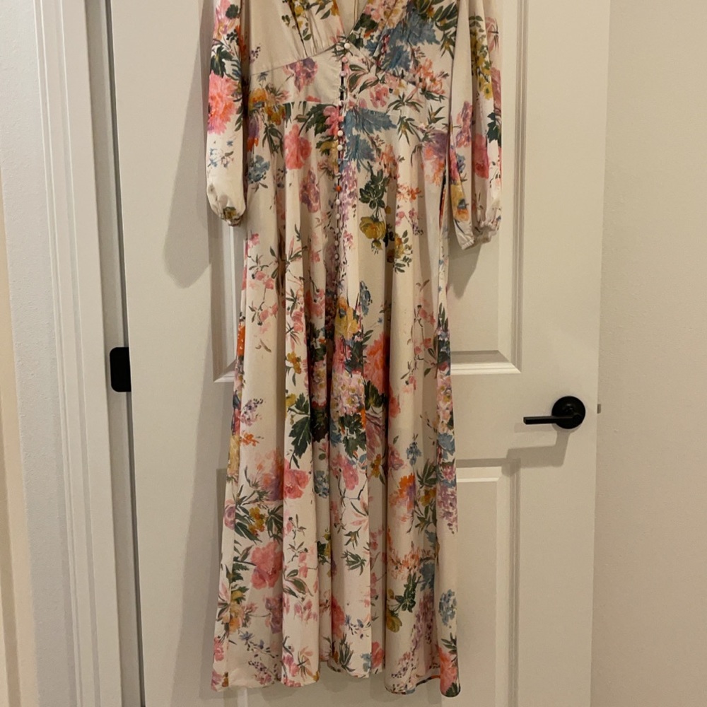 Floral print maxi dress